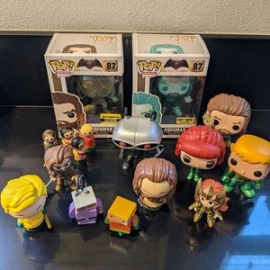 Lot of Aquaman Figures Funko Pop! Vinyls, Dorbz, Exclusives, and More